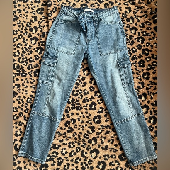 Kancan High Rise Slim Straight Cargo Pants - Picture 3 of 8